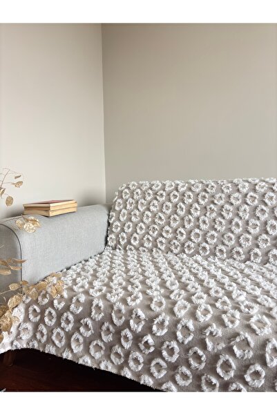 GOLD HOME COLLECTION Ponpon Pamuk Koltuk Çekyat Kanepe Örtüsü Modern Yeni 180...