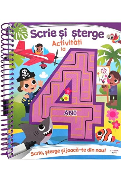 Litera Write and erase. Activities for 4 year olds