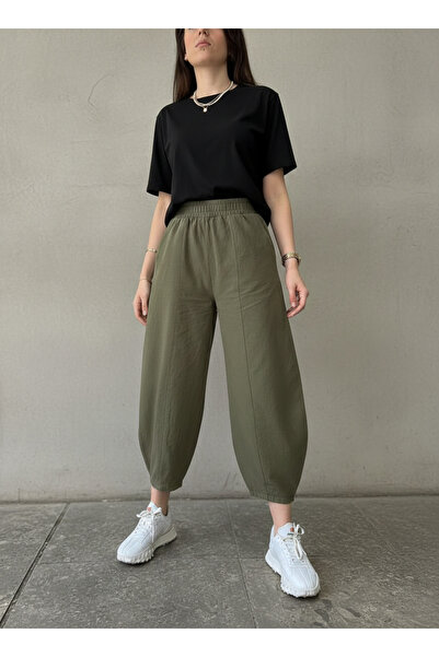 Mouillé Kadın Gabardin Şalvar Pantolon