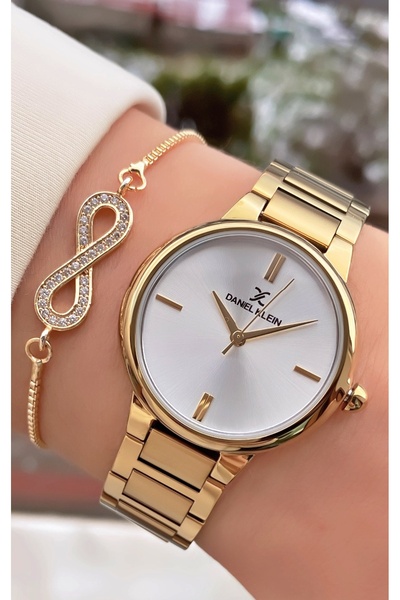 Daniel Klein Marka Orijinal Altın Renk 2 Yıl Garantili Kadın Kol Saati - Bile...