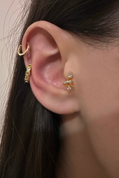 Okko Store Çelik Üç Boyutlu Yıldız Piercing