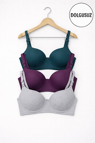 WINNERAIN حمالة صدر ثلاثية الطبقات بدون حشوة - مريحة للاستخدام اليومي - تصميم...