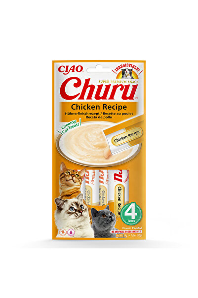 Ciao Churu Cream Tavuklu Kedi Kreması 4x14 gr