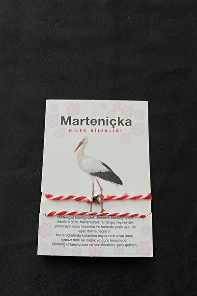 KOBA 1 Adet Kartlı Marteniçka Kelebek Figürlü Ve Figürsüz Bileklik Seti