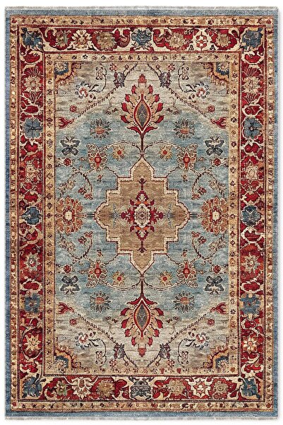 Pastel Home Design Sultani Blue Chenille Carpet Rug Runner Non-Slip Washable ...