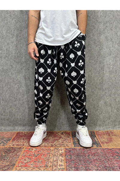 FıttingRoom Elastic Waist Pleated Patterned Half-Shalwar