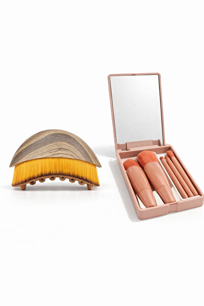 Busstier Lenfatik Drenaj Kuru Fırça Yüz Vücut Masaj, Aynalı Kutulu 5li Makyaj...