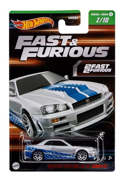 HOT WHEELS Fast & Furious Temalı Arabalar Nissan Skyline Gt-R (Bnr34) HNT02
