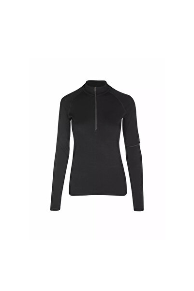 Icebreaker Women's Blouse W 300 Merinofinepolar Ls Half Zip Black