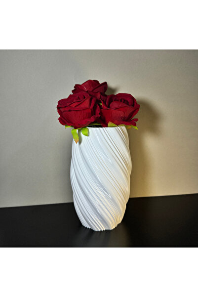 Mat Accessories Modern Estetik Malvina Vazo 3D 18CM Yükseklik