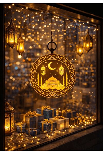 CANSIN Cami Silüetli Işıklı Ramazan Dekor