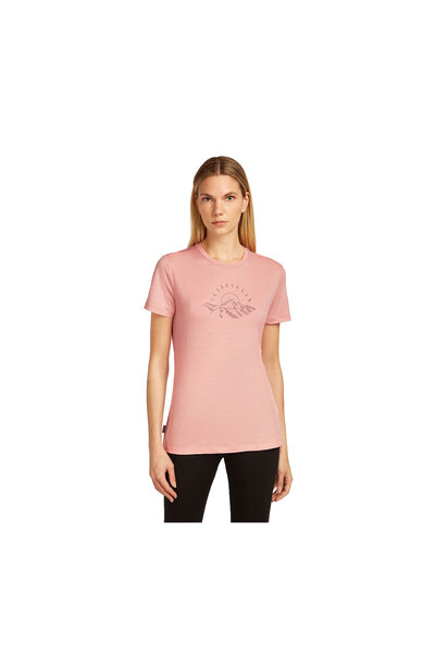 Icebreaker Tricou Femei Merino 150 Tech Lite SS Tee Sunrise Sumit Blush