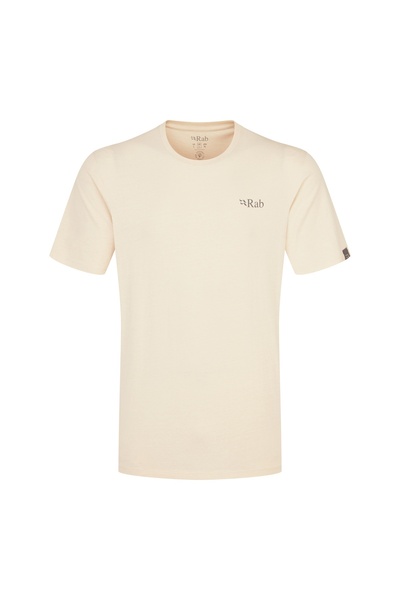 Rab Tricou Barbati Stance Mountain Peak Ecru