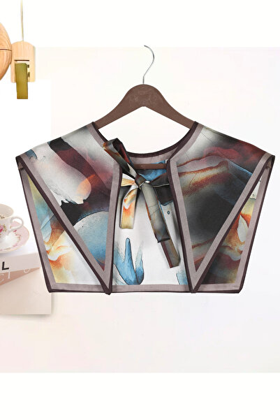 nurfemina Suluboya Efektli Tasarım Lüks Omuz Şalı | "Abstract Symphony" Moder...