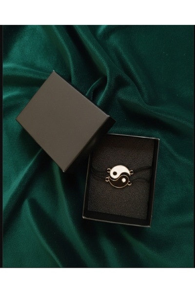 SAHET BUJİTERİ 2’li Ying Yang Bileklik Seti – Çiftlere Özel İpli Unisex Bileklik