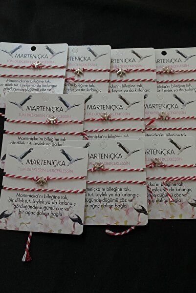 KOBA 10 Lu Set Kartlı Marteniçka Kuş Figürlü Ve Figürsüz Bileklik Seti