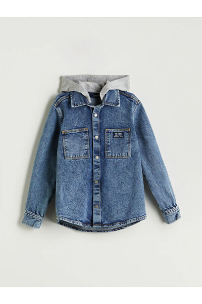 LC Waikiki Cămașă din denim pentru băieți cu glugă pentru stilisti de la UZG ...