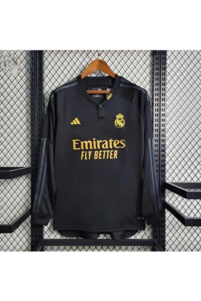 FRAGOLA Real Madrid 2023/24 Sezonu İsimsiz Uzunkol Forması (THIRD SHIRT LONG ...