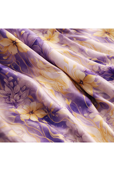 podyum baskı Çi̇çekli̇ Dabil Fabric for Dresses, Shalwar Suits, Skirts, Blous...
