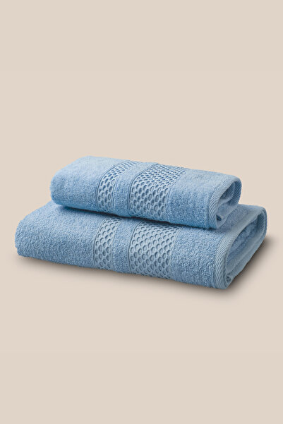 Cottexo Set of 2 100% Cotton 500g Bath Towels 90X150+185G Hand Towels 50X90 S...