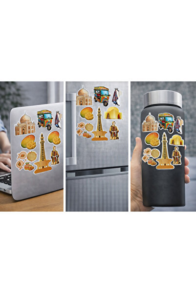 Limitless Design مجموعة ملصقات الثقافة والعمارة الباكستانية |   ملصق زخرفي مل...