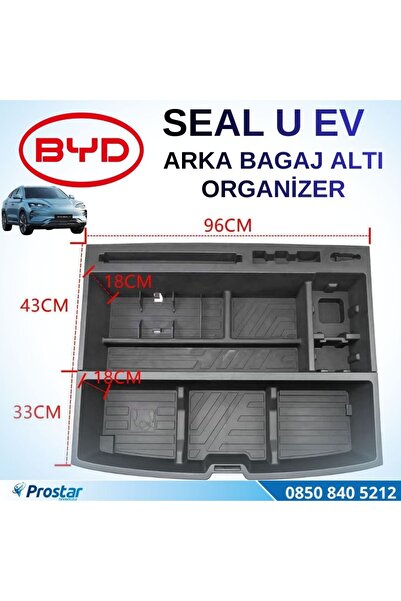 Navistar BYD SEAL U EV Arka Bagaj Altı Komple Organizeri Gizli Bölmeli Düzenl...