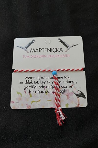 KOBA 1 Adet Kartlı Marteniçka Mavi Boncuk Figürlü Bileklik