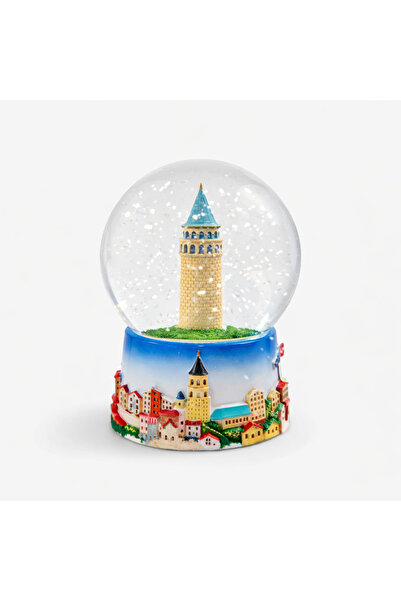 ZEFLAZER Hediyelik Kişiye Özel İstanbul Galata Kulesi Kar Küresi Dekoratif He...