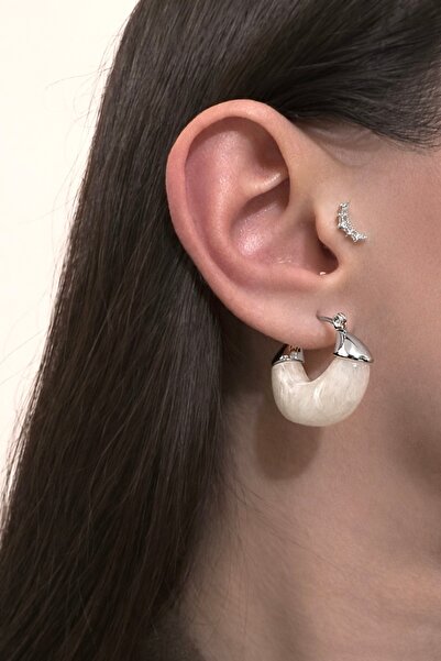 Okko Store Pearlescent Tube Earrings