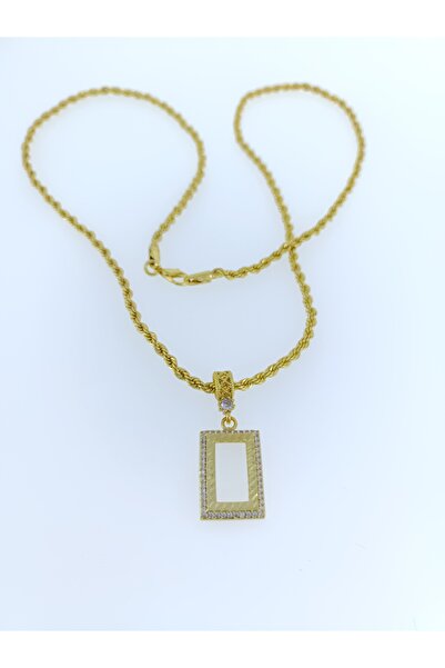 elisitakistory gramaltın takmak için kolye altın kaplama halat zincir 60 cm