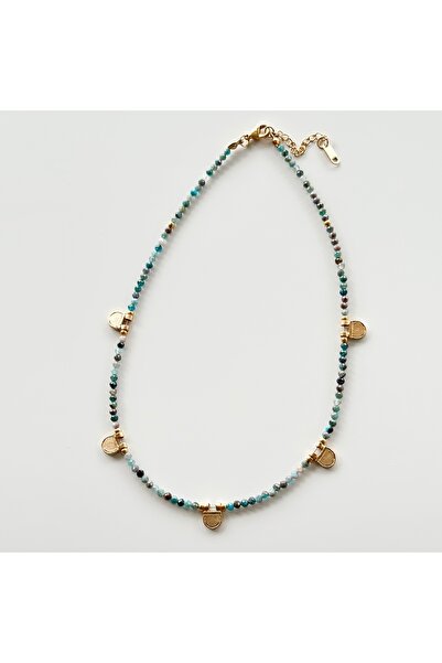 Vesce Atelier قلادة مزينة بخرز من الحجر الطبيعي