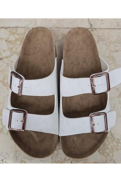 Didaly Unisex Orthopedic Sole Slippers with Double Straps and Stainless Buckl...