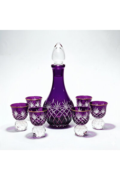 Kristal Market Zemzem Mıra Set with Crystal Stone Tassel Pattern, 6 Pieces