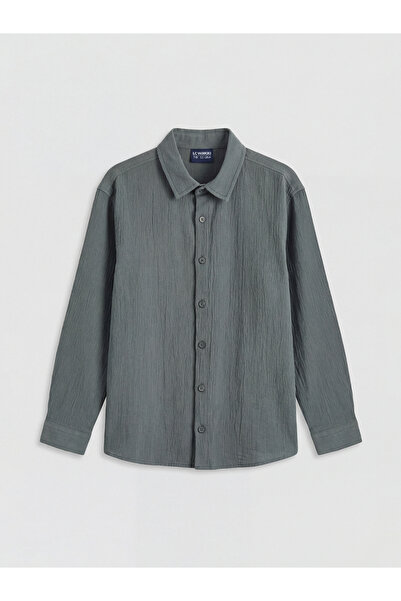 LC Waikiki Vizyon New Season Long Sleeve Boys' Poplin Shirt