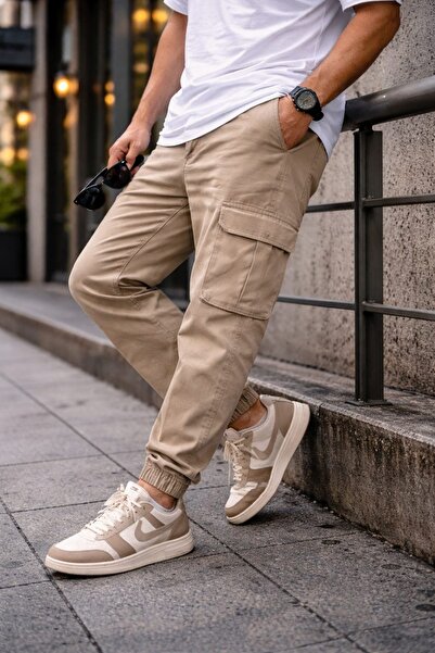 bb butik basic Men's Gabardine Cargo Pants M0170