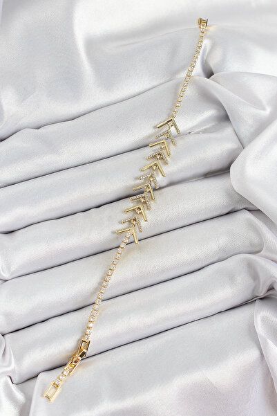 Skygo Brass Gold Color Zircon Stone Fish Scale Women's Bracelet - Tj-Bb7068