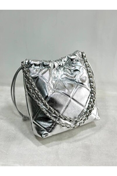 çkn sedat çakan çanta & fular & aksesuar Lame pouch model kadın omuz çanta