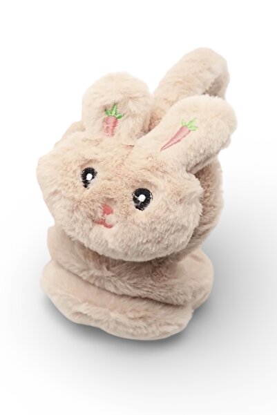 SHEKER HOME Children's Rabbit Plush Earmuffs Beige – Winter Warm Ear Protecto...