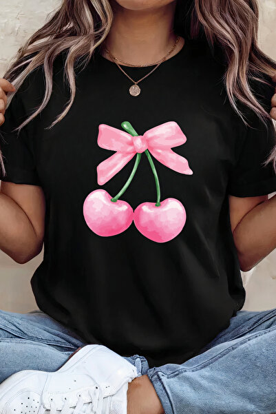 Sarah's Boutique Women's T-shirt – 100% cotton – Valentine's Day "Pink Cherry"