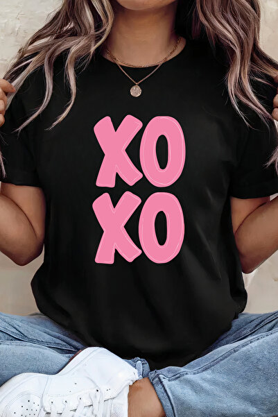 Sarah's Boutique Women's T-shirt – 100% cotton – Valentine's Day "XOXO"