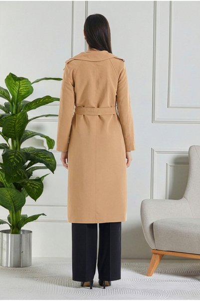 ceyniye Full Length Lined Double-Breasted Trench Coat