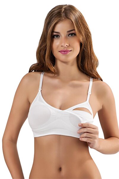 OBJE Kadın Beyaz Emzirme Büstiyer