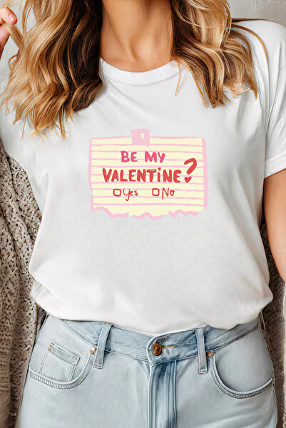 Sarah's Boutique Women's T-shirt – 100% cotton – Valentine's Day "Be my Valen...