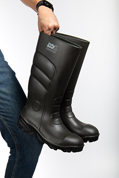 WEERY Polly Boot O4 Uzun 37 Cm %100 Su Geçirmez Burun Korumasız Ortopedik Tab...