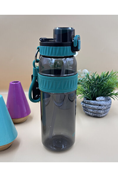 Generic زجاجة مياه رياضية عالية الجودة، سعة 1000 مل، لون فيروزي، خالية من ماد...