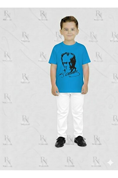YCN TEKSTİL Детски комплект с щампа Ататюрк: къса тениска и панталон - Облекл...
