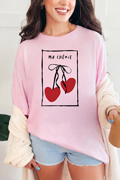Sarah's Boutique Women's T-shirt – 100% cotton – Valentine's Day "Ma Cherie"