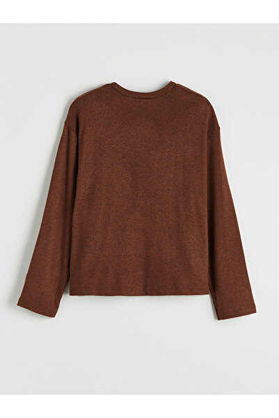 LC Waikiki Button Detailed Crew Neck Girls' T-Shirt