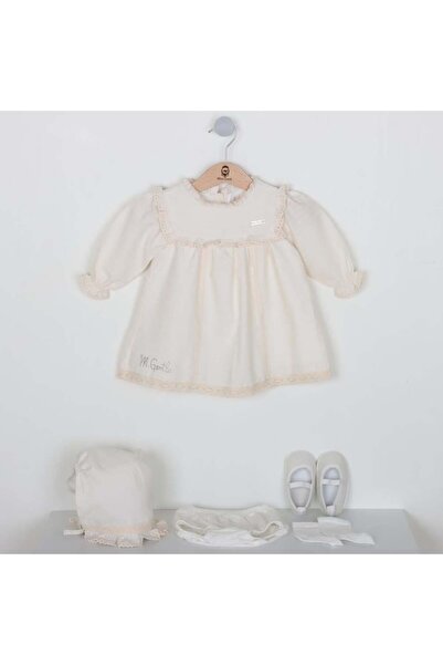 Generic ميني جنتل طقم فستان كُم بناتي (مفرش استقبال+قبعة+صدرية+جوارب+جزمة+شور...