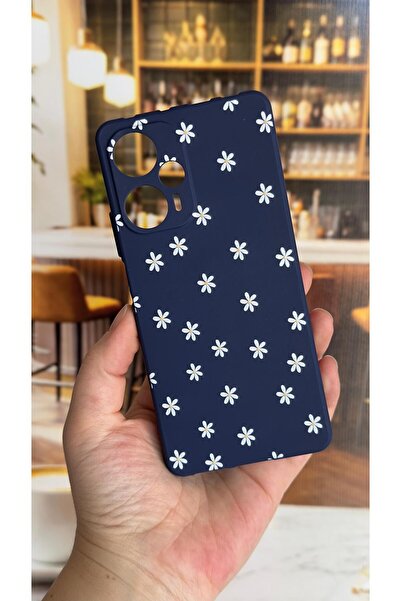 Vip Case Poco F5 Compatible Mini Daisy Patterned Silicone Shock Absorbing Cla...